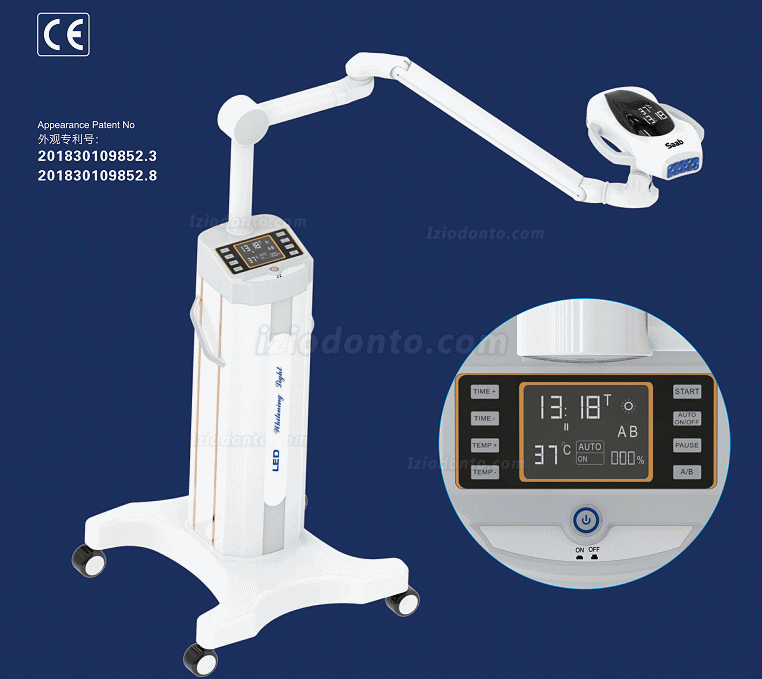 Móvel Temperatura constante Profissional LED Maquina Clareamento Sistema para Clareamento Dental